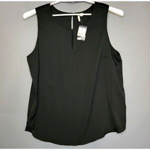Cato Est 1946 Tank Top Womens 18/20W Black Blouse Minimalist Timeless Sleek NEW